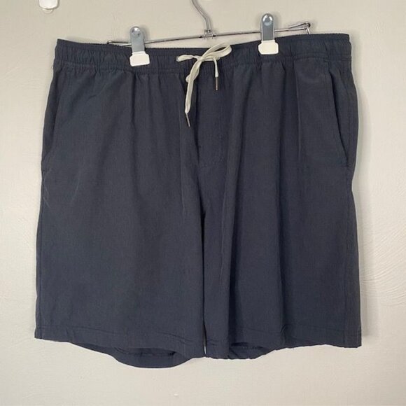 Fair Harbor Black Drawstring Waist Swim Shorts Mens XXL Summer Cruise Athleisure - Picture 1 of 10